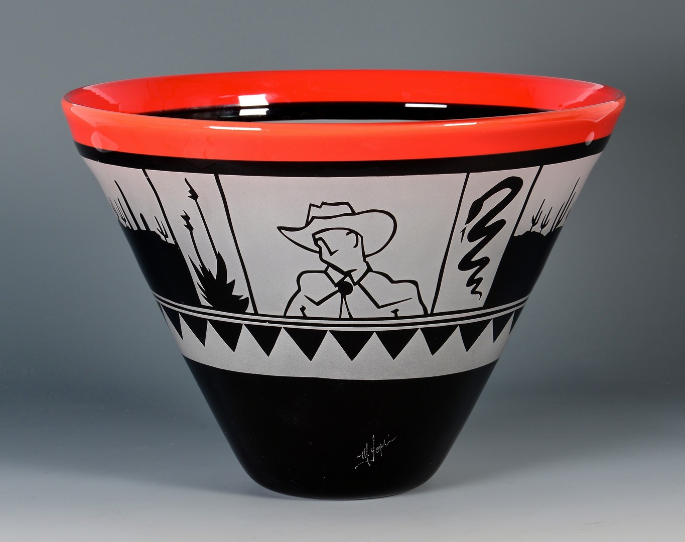 Lot 418: Michael Joplin Art Glass Bowl