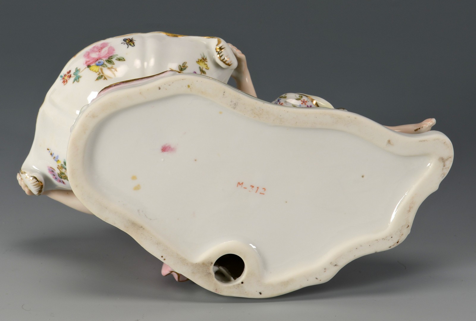 Lot 480: Pr Old Paris Porcelain Vases & Figural Dish