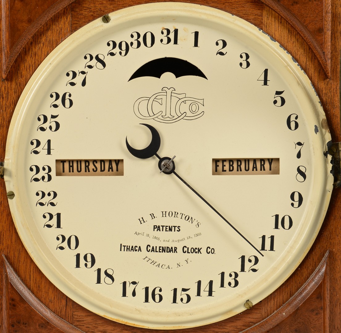 Lot 490: Ithaca Calendar Clock