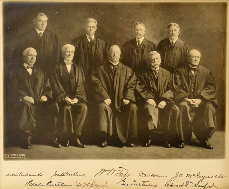 Lot 513: Taft Supreme Court Photograph, signed