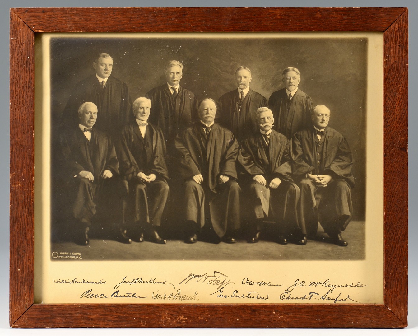 Lot 513: Taft Supreme Court Photograph, signed