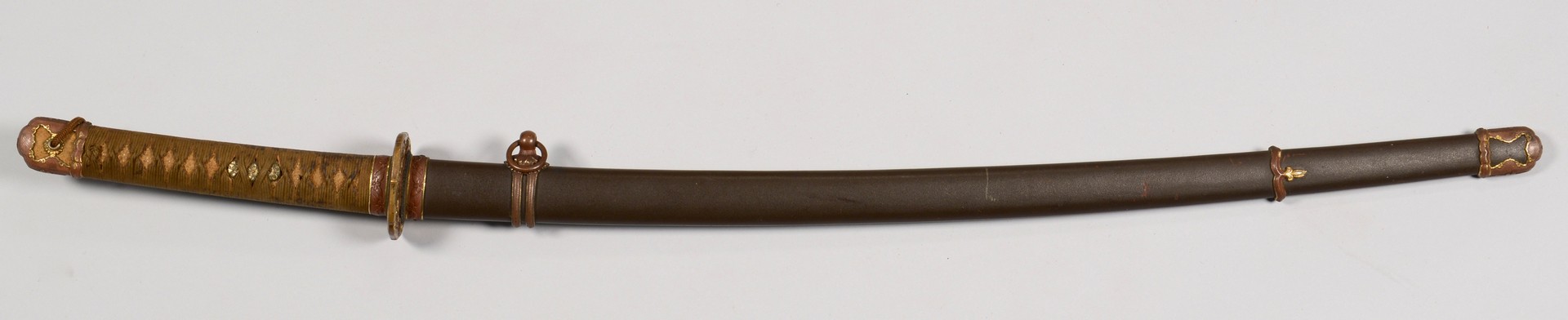 Lot 532: WWII Era Japanese Sword w/ Bronze Mounts