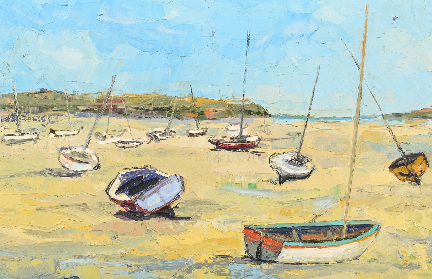 Lot 541: Renee Theobald, o/c coastal scene