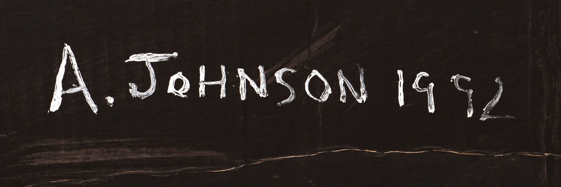 Lot 553: Anderson Johnson, outsider art portrait