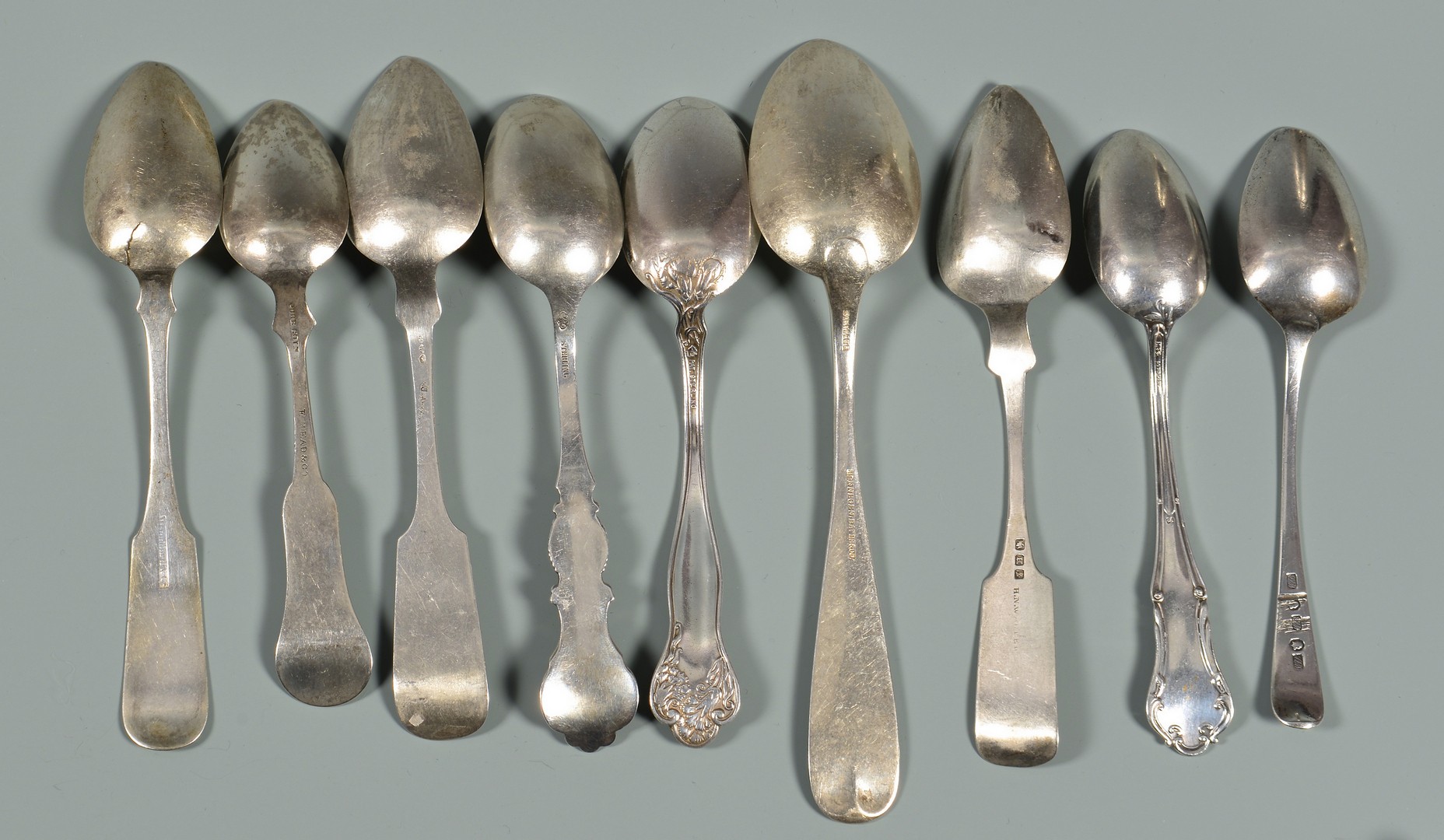 Lot 565: Group of Sterling and Coin Silver