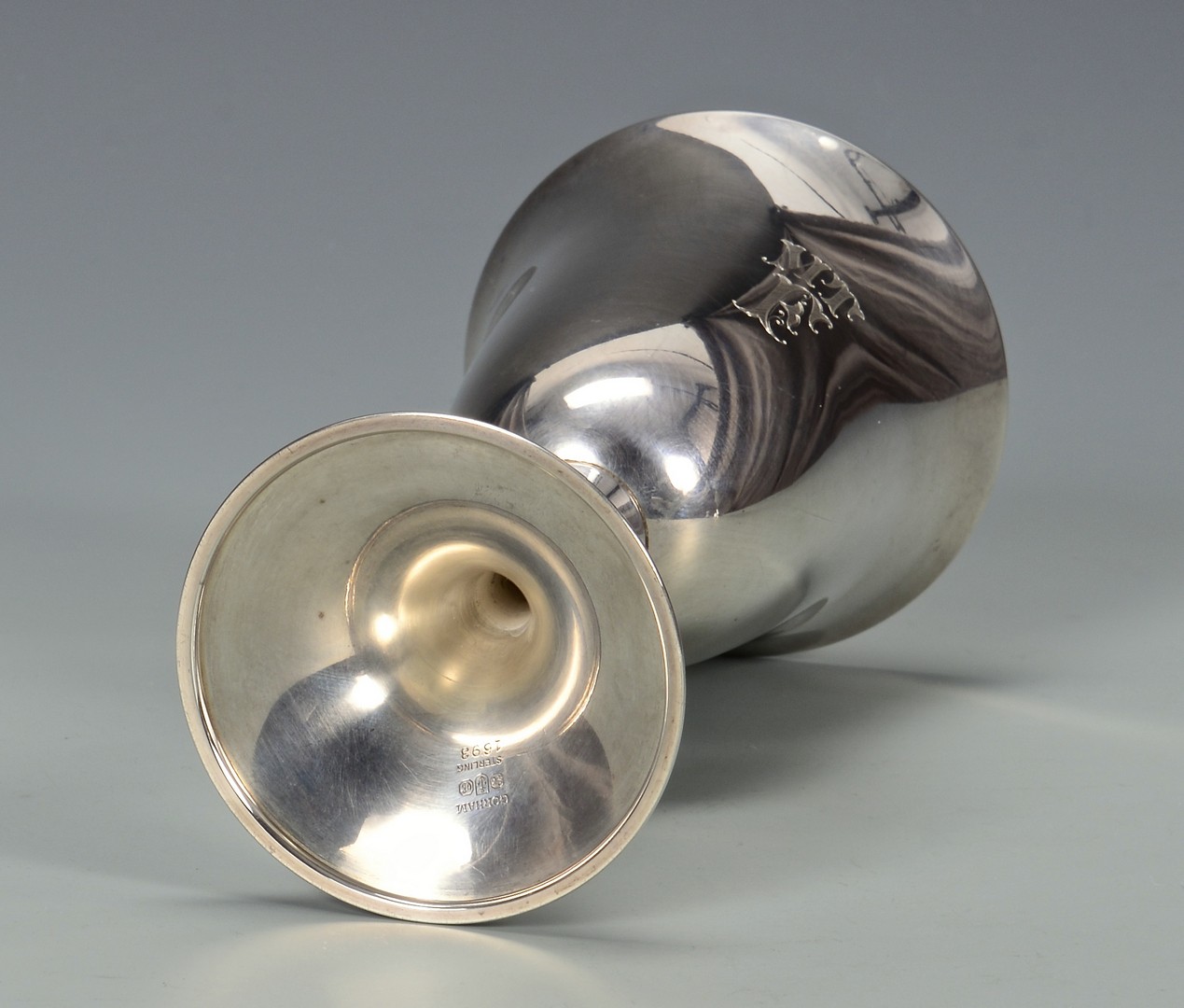 Lot 577: 6 Gorham Sterling Silver Goblets