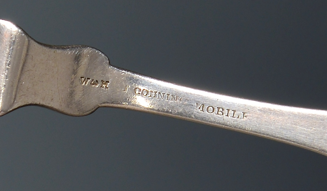 Lot 57: Conning Mobile Silver Ladle and knife