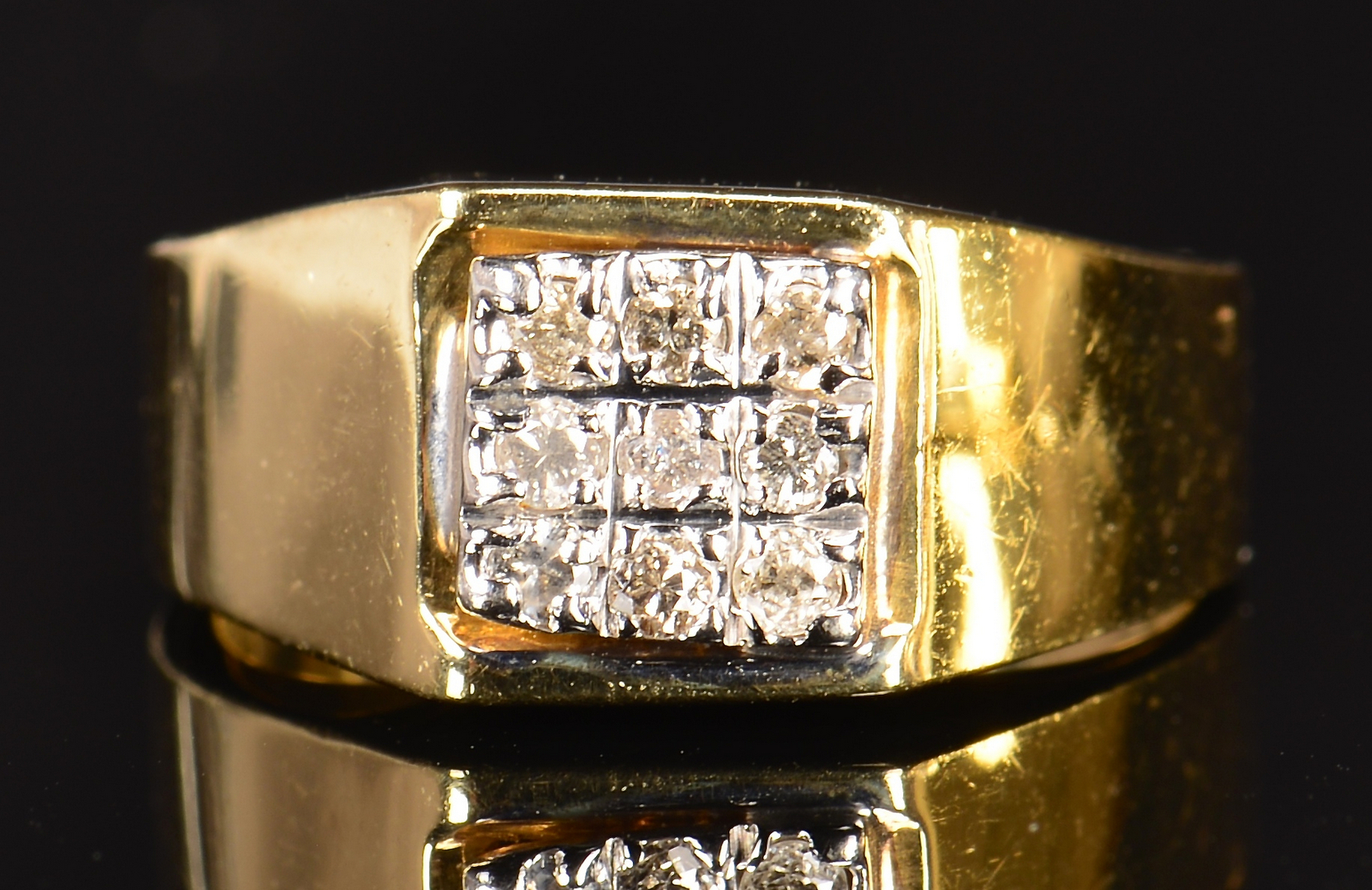 Lot 592: 5 Men's diamond fashion rings | Case Auctions