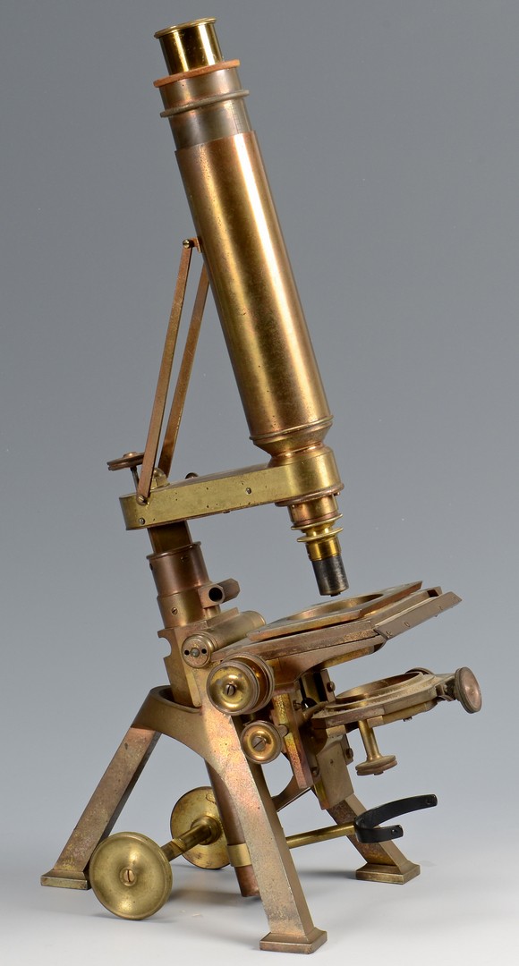 Lot 608: Antique Microscope, Powell and Lealand