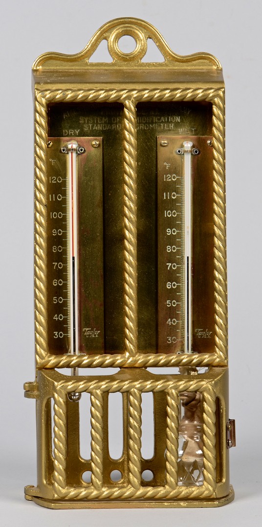 Lot 613: Vintage Barometers, Thermometers, 7 pcs.