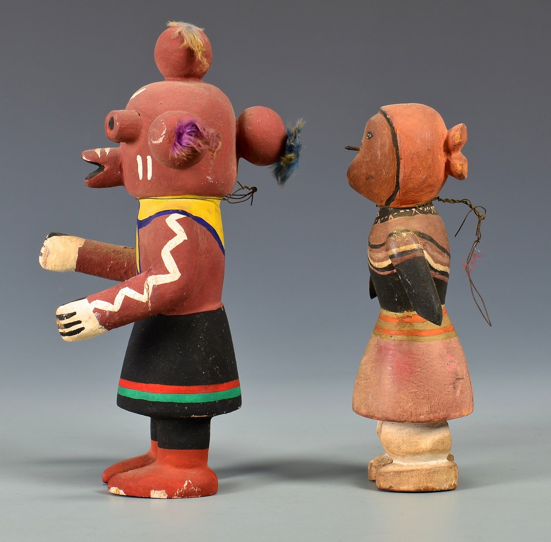 Lot 619: 2 Hopi Kachina Dolls