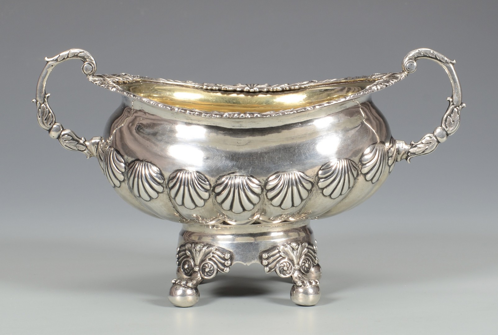 Lot 62: Classical Coin Silver Sugar Bowl, poss. Southern