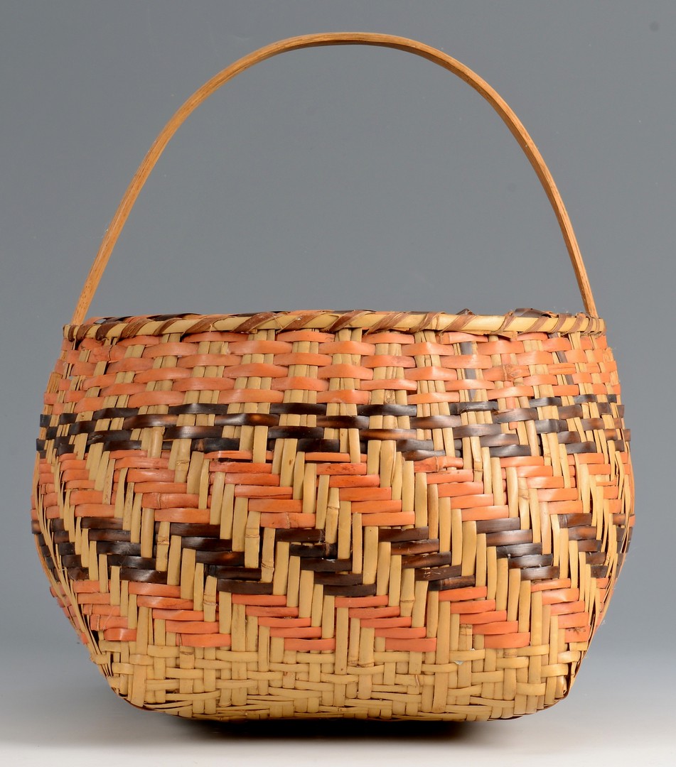 Lot 632: Cherokee Indian Rivercane Basket
