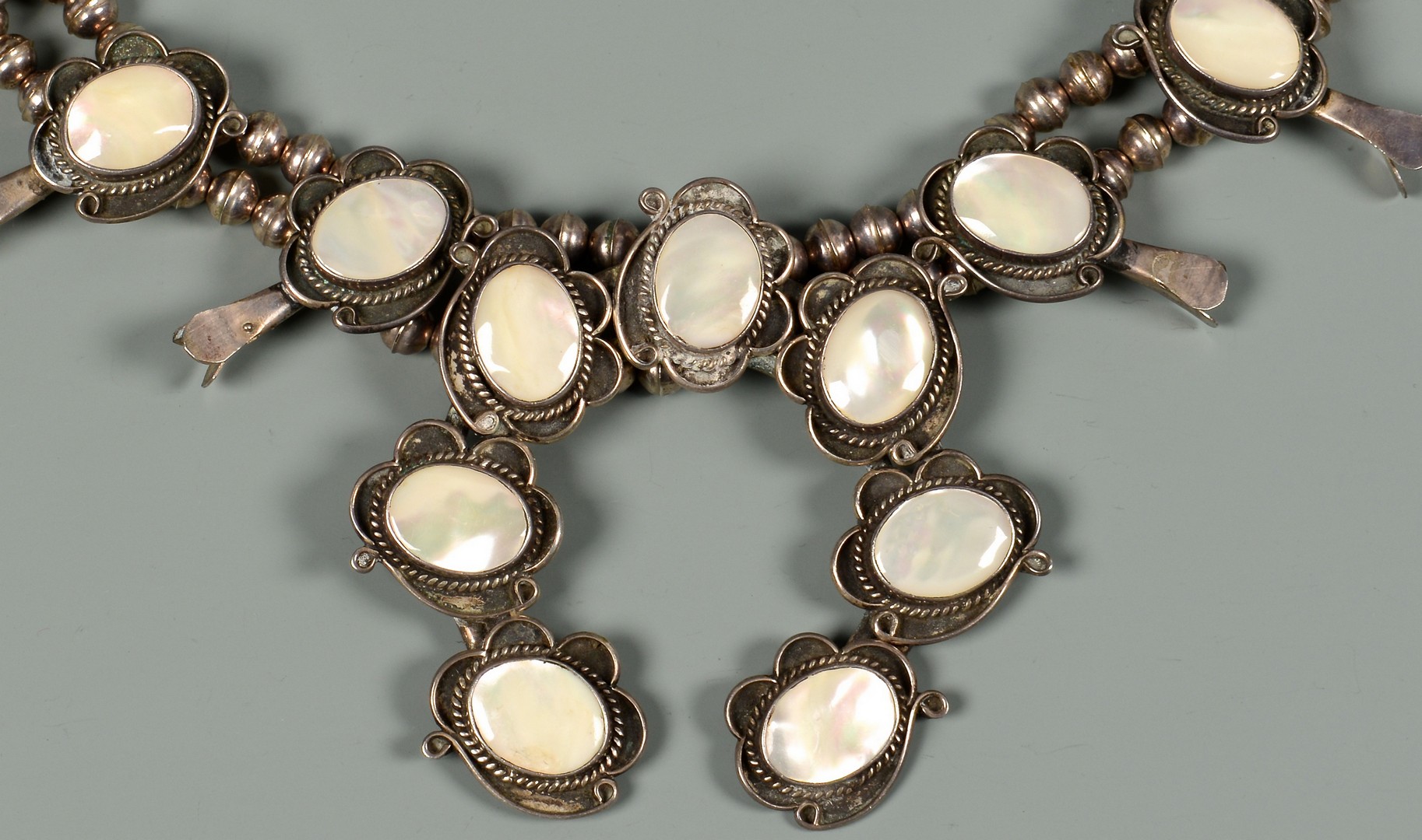 Lot 639: Group Of Navajo Mother of Pearl Jewelry, 8 items