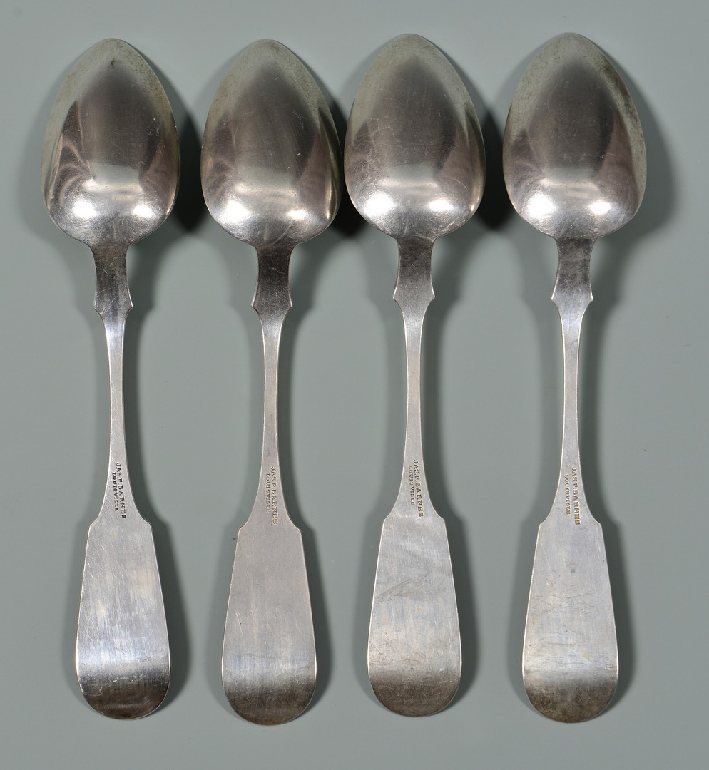 Lot 64: 15 Louisville, KY coin silver spoons