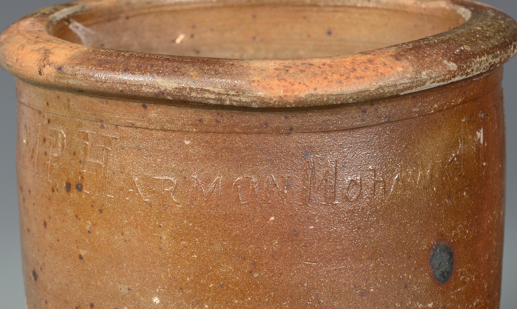 Lot 653: 2 East TN M.P. Harmon Stoneware Jars