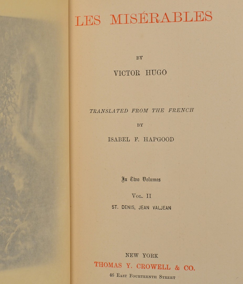 Lot 665: Lewis and Clark 1902 & Les Miserables, 1887