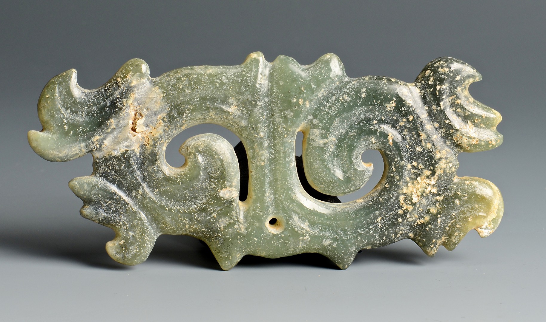 Lot 706: 3 Carved Jade pendants