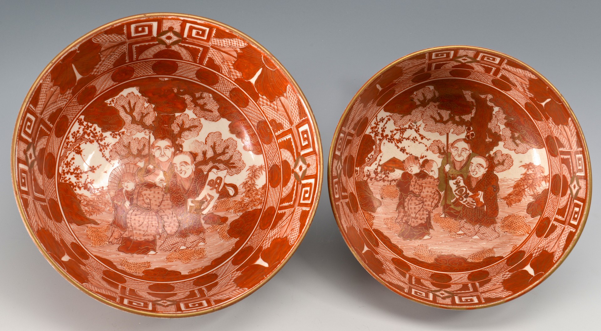 Lot 719: 6 Asian Porcelain Bowls incl. Gilded Kutani