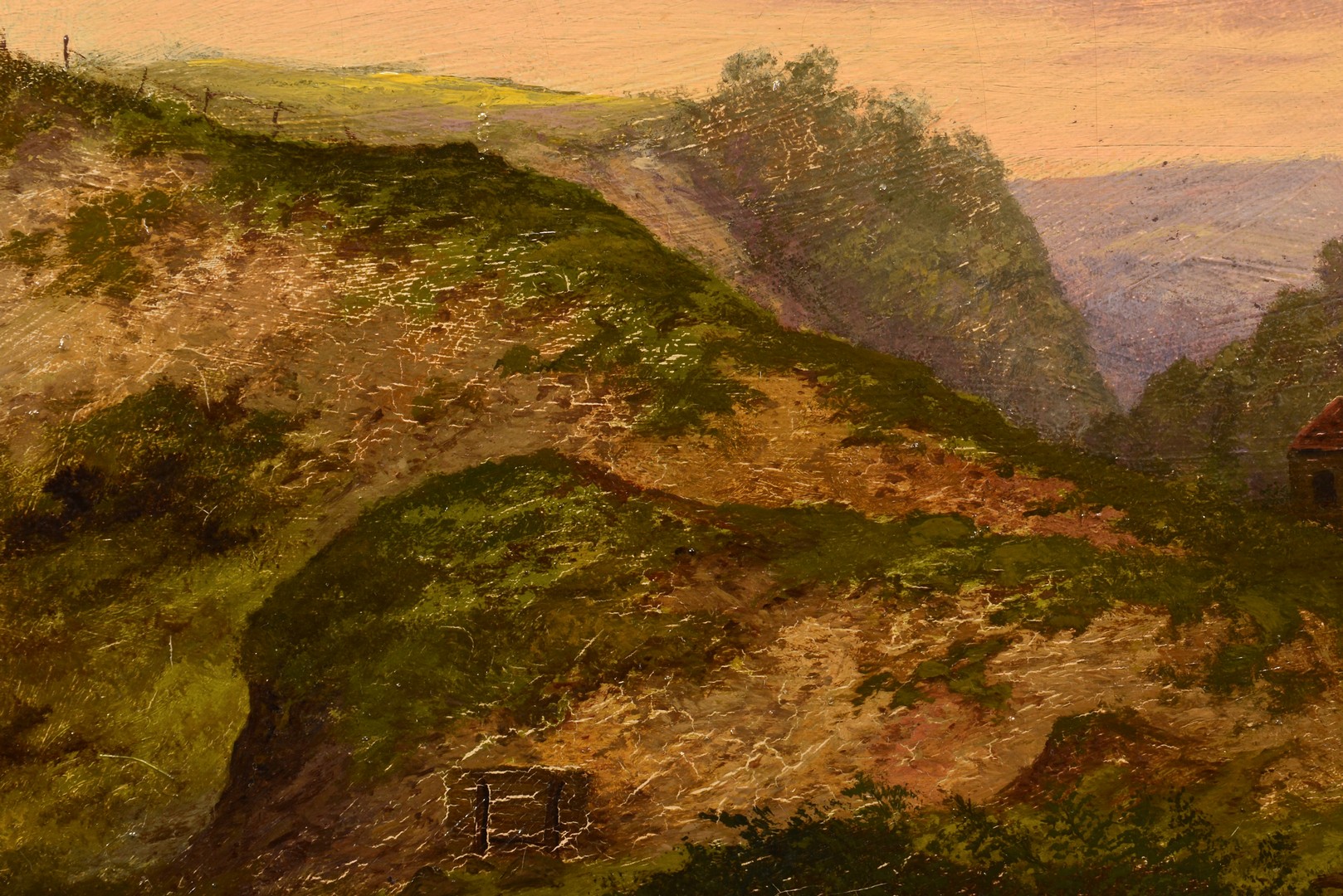 Lot 749: American School Landscape Oil on Canvas