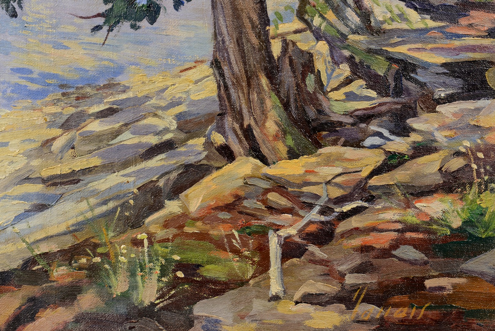 Lot 765: 2 Oil on Board Landscape Paintings