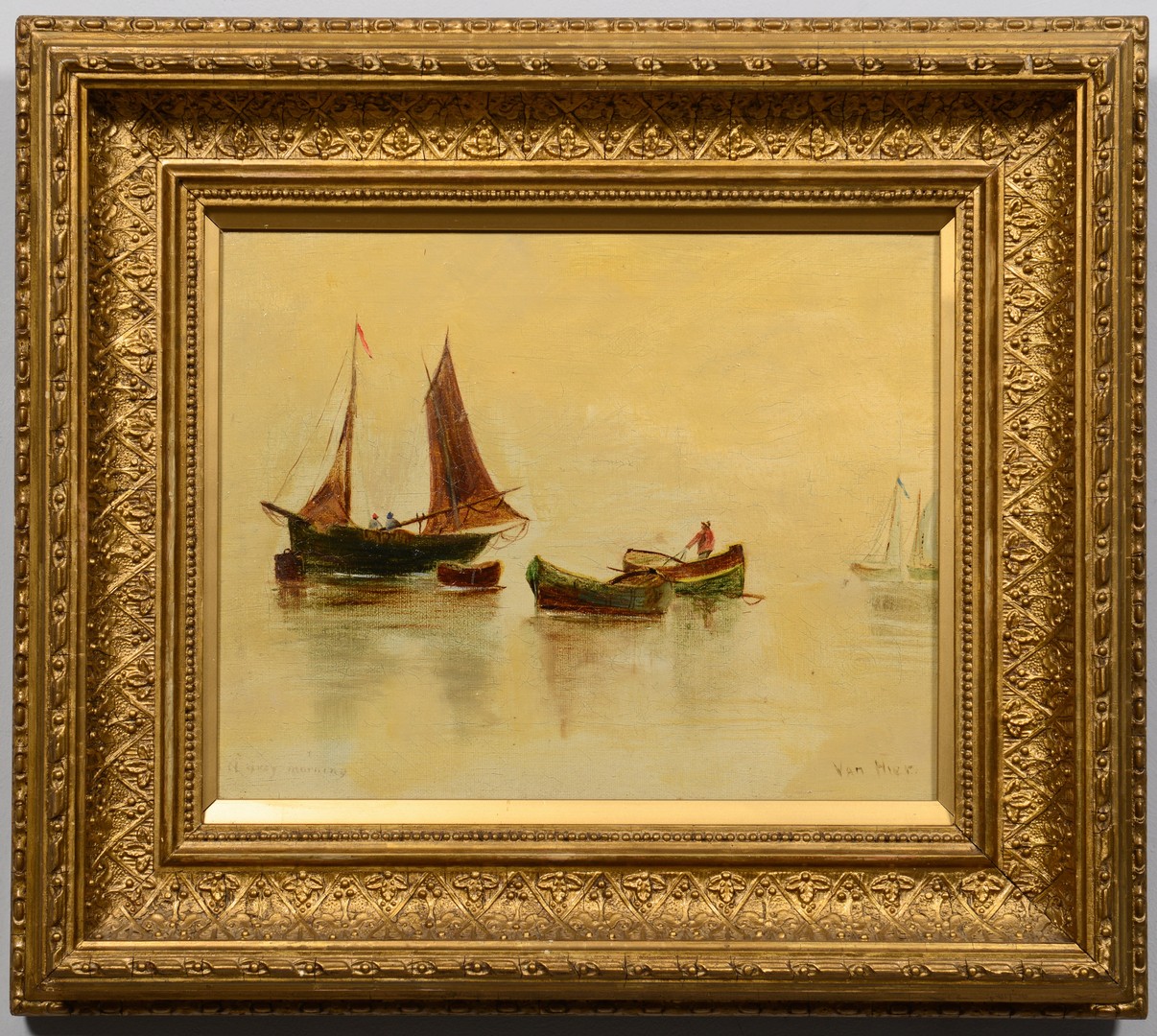 Lot 768: Grouping of 3 Marine Paintings