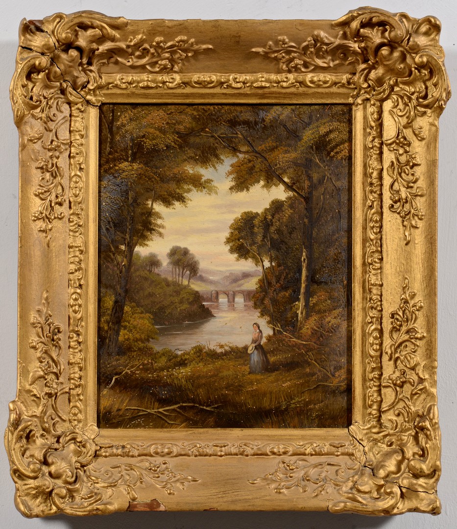 Lot 769: Group of two Continental landscapes