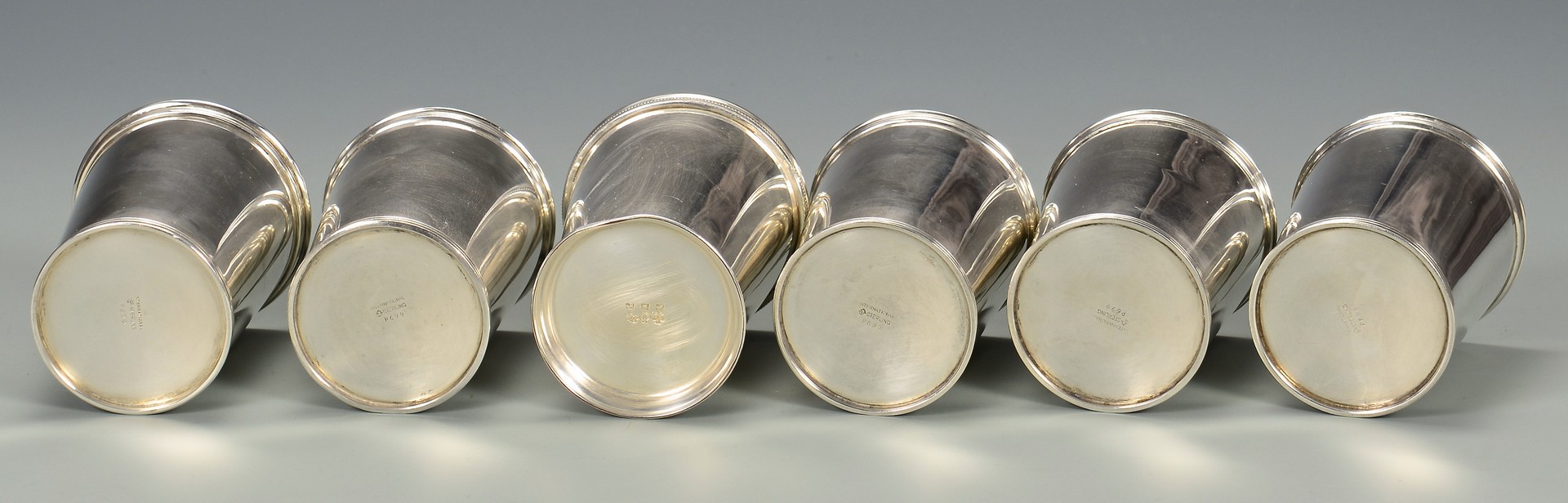 Lot 814: 5 Sterling Silver Julep Cups