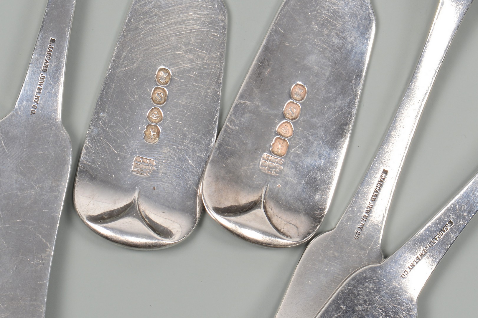 Lot 831: 5 Sterling Serving Spoons