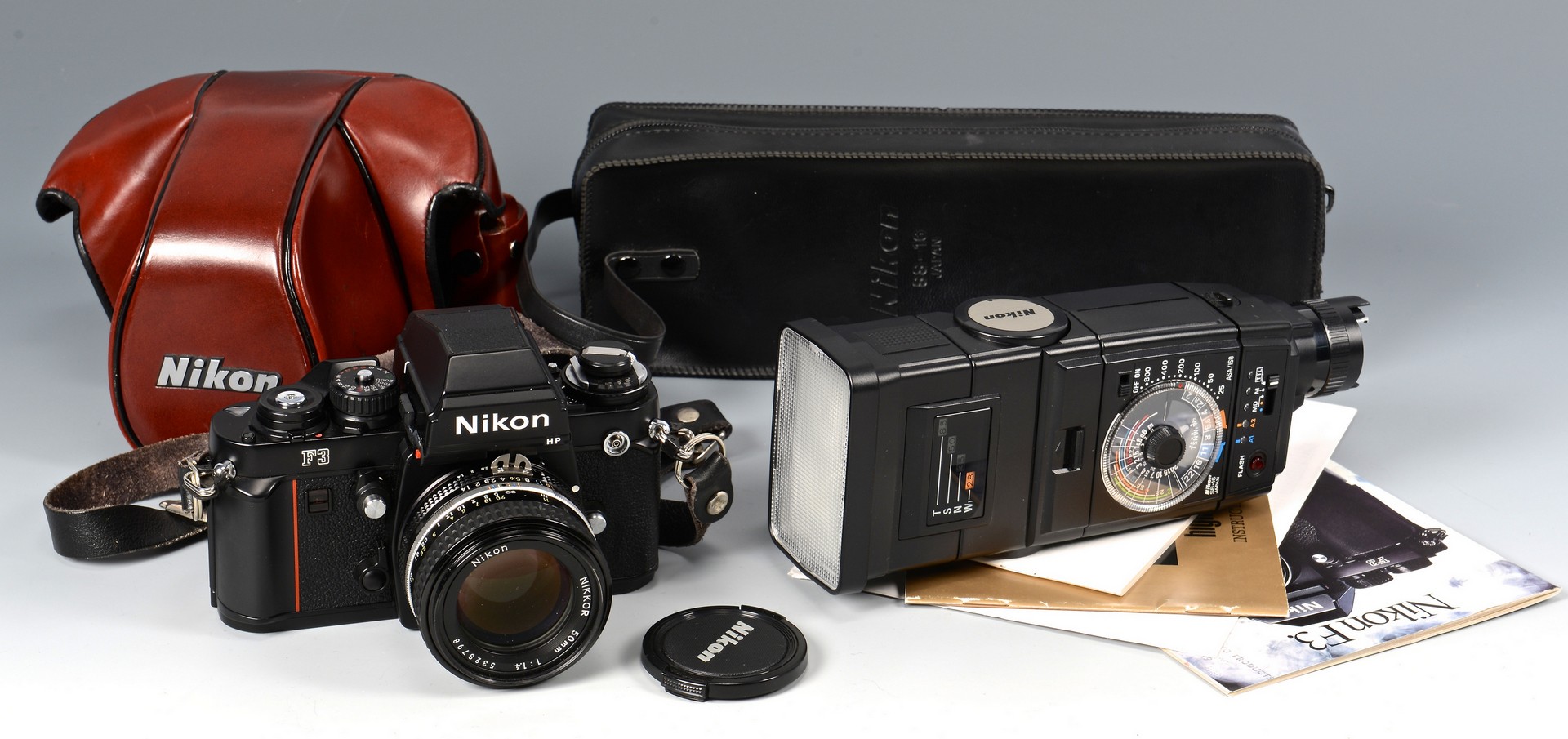 Lot 838: Nikon F3 Camera w/ Accessories & Manual