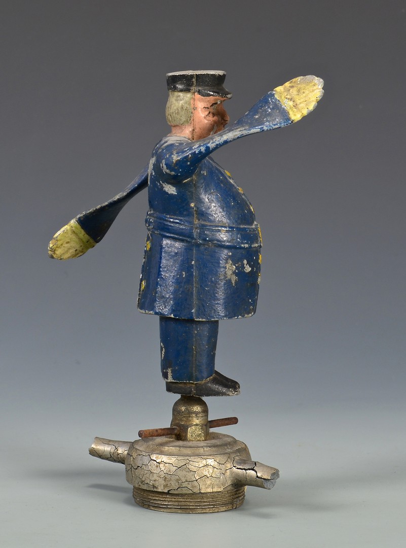 Lot 852: 1920's Policeman Whirligig Radiator Mascot