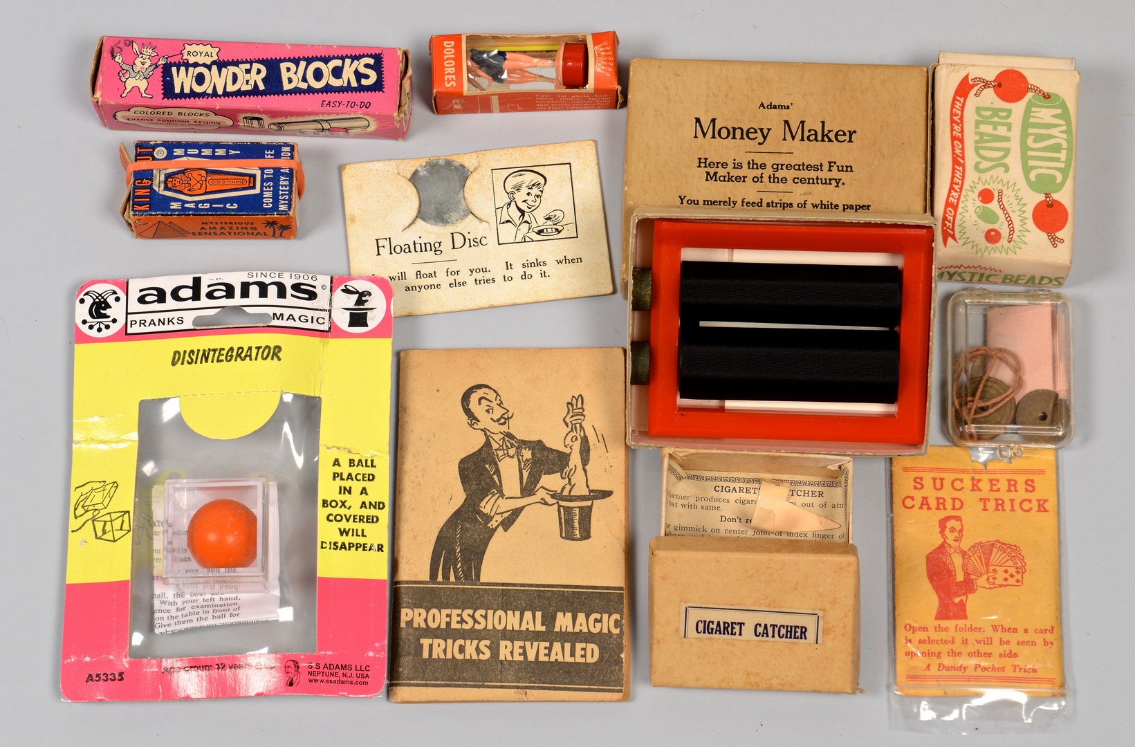 Lot 855: Collection Magic Tricks, circa 1950s, 38 items