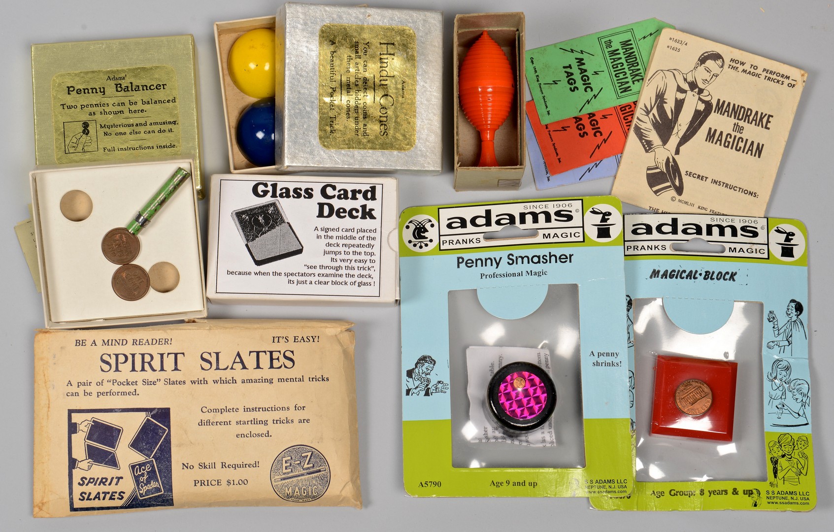 Lot 855: Collection Magic Tricks, circa 1950s, 38 items