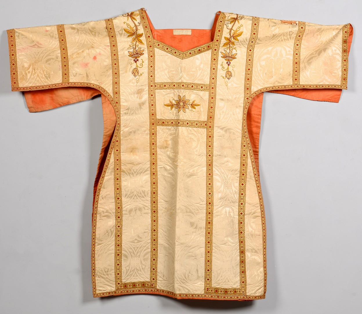 Lot 884: Embroidered Ecclesiastical Vestments & Table Cover