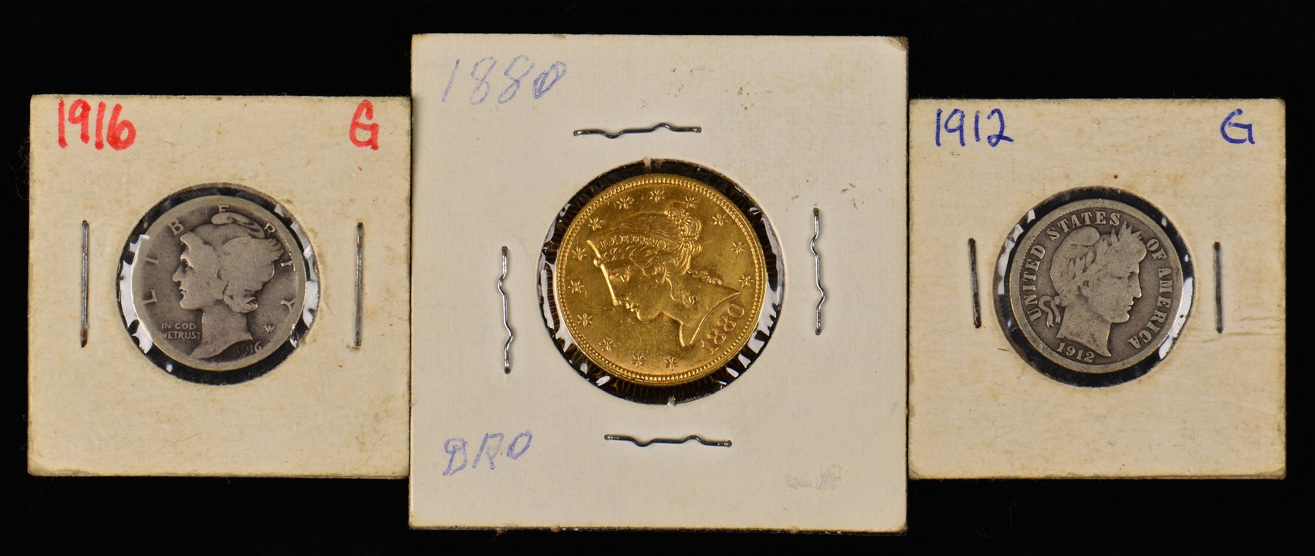 Lot 897: Group of 13 coins includ. gold