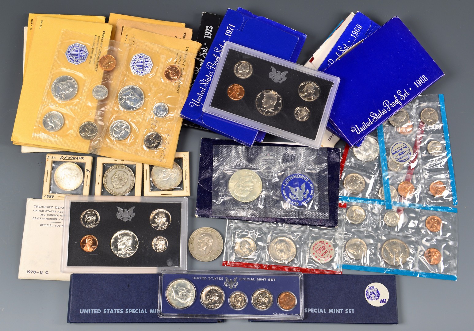Lot 901: Collection of 26 US Coin Proof Sets & More