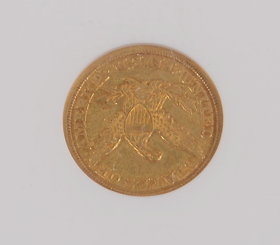 Lot 903: 12 US Morgan Silver Dollars & $5 Gold Coin