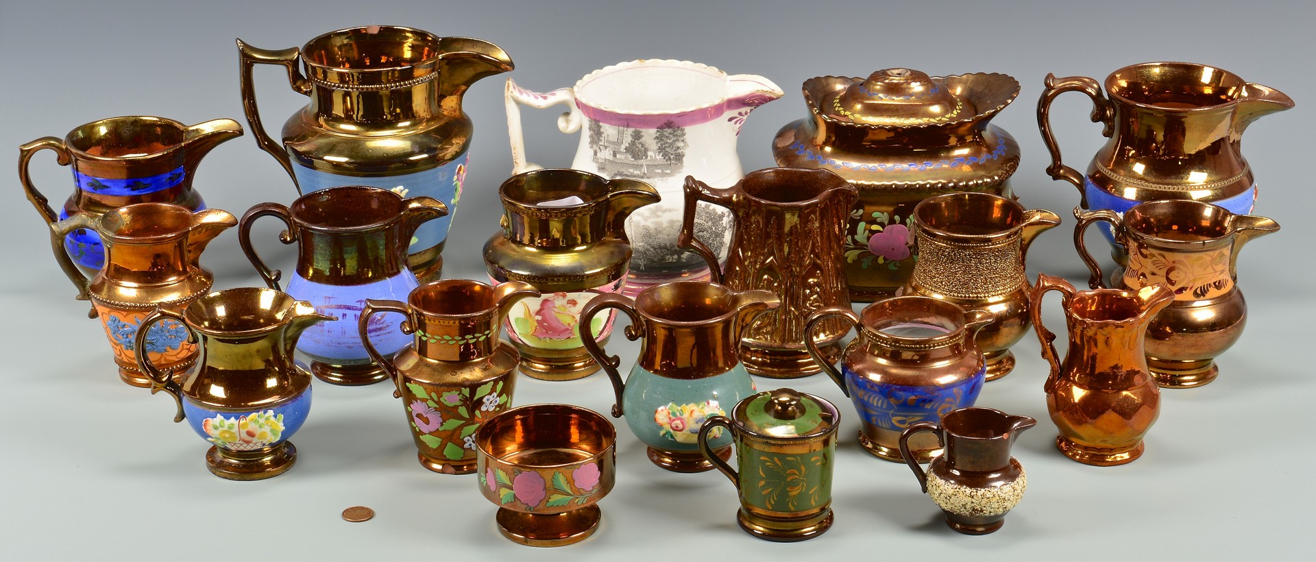 Lot 906: Group of Assorted Lusterware, 19 pcs