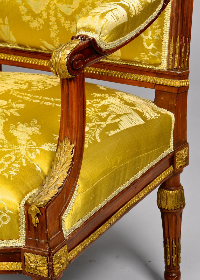 Lot 111: French Louis XVI Style Chairs w/ Bronze Mounts