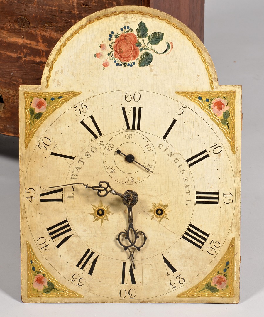 Lot 128: KY History Tall Case Clock, Luman Watson Dial