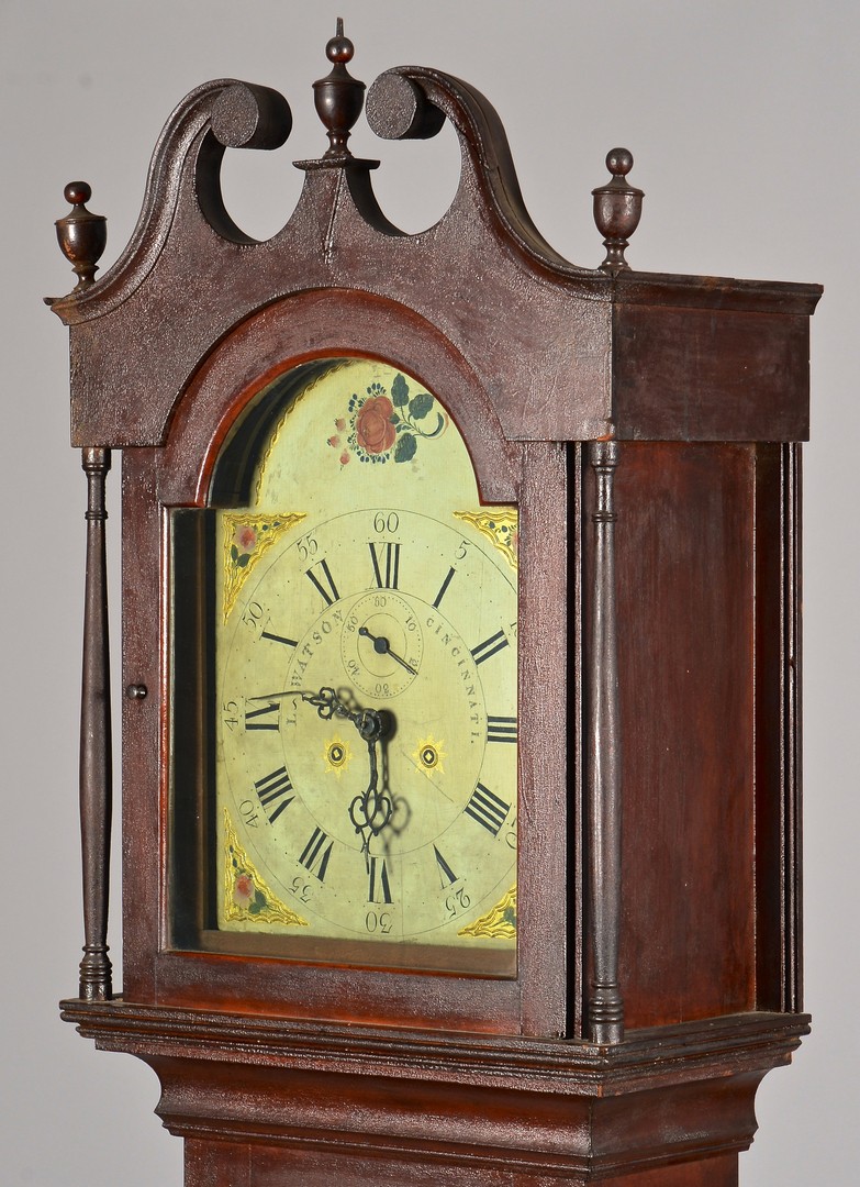Lot 128: KY History Tall Case Clock, Luman Watson Dial
