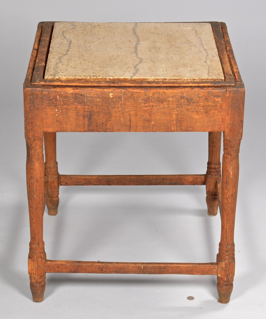 Lot 132: Knox Co. TN Biscuit Table, Yellow Pine