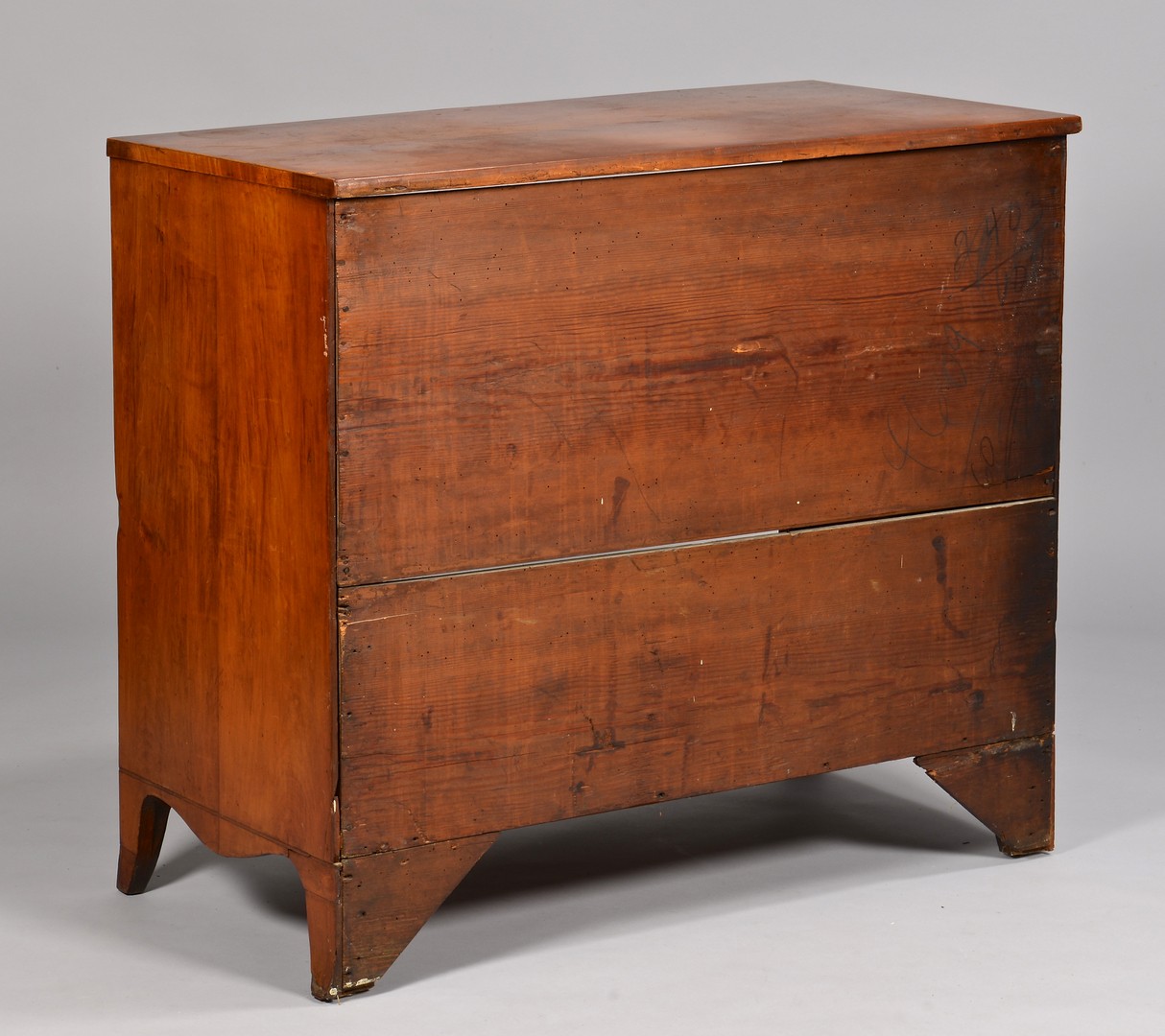Lot 133: East TN Federal Inlaid Chest of Drawers
