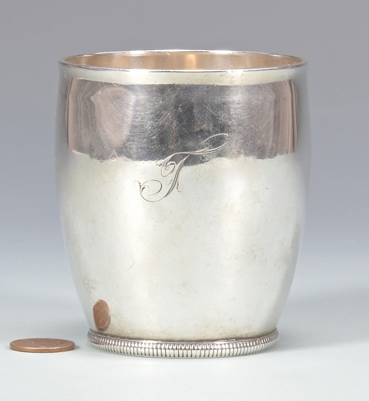 Lot 144: Mississippi Coin Silver Beaker