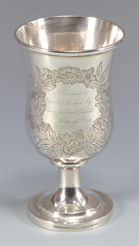 Lot 150: KY Coin Silver Presentation Chalice, Garner and Wi