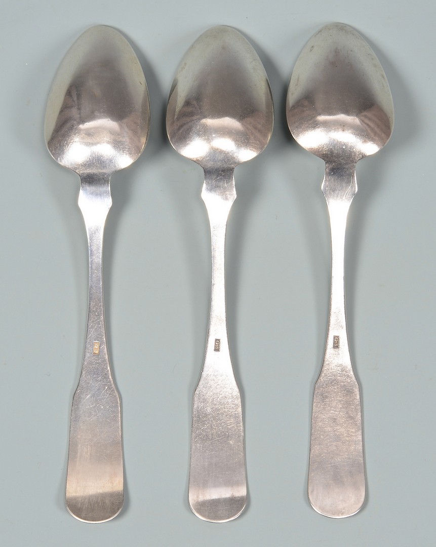 Lot 161: Snyder KY Coin Silver Ladle and Spoons