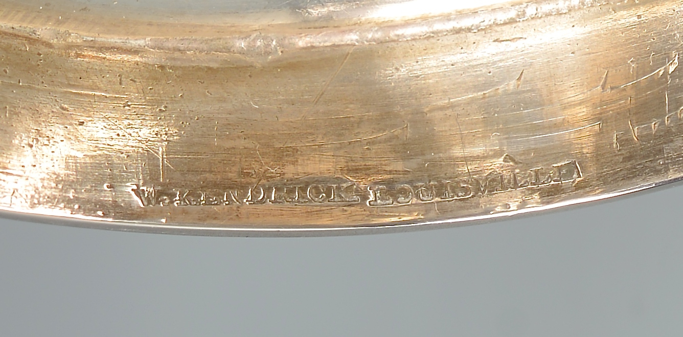 Lot 163: Pr Coin Silver Goblets, Ky History