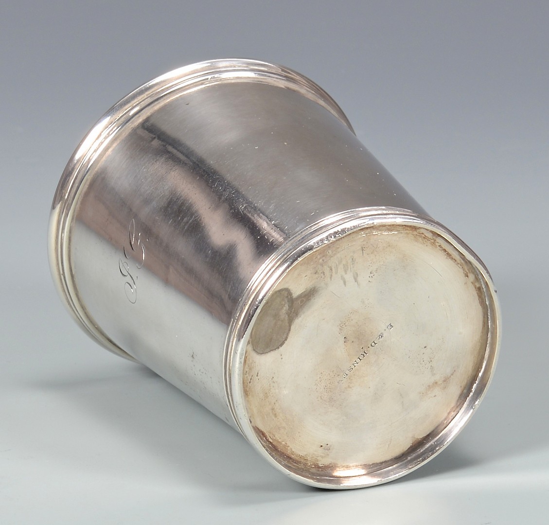 Lot 170: Kinsey Coin Silver Julep Cup