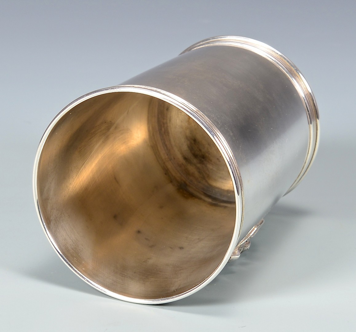 Lot 173: Sterling Julep Cup, Applied Horse Head