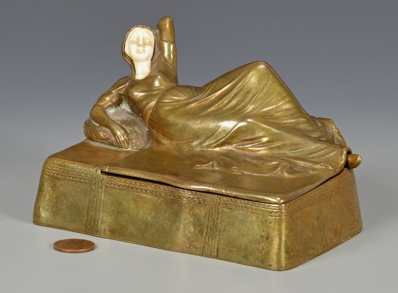 Lot 178: Austrian Erotica Bronze Box